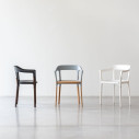 Steelwood Chair Sedia con braccioli in faggio naturale Magis vista