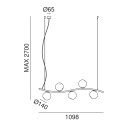 Stone 290.11 lampada a sospensione Il Fanale dimensioni