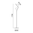 Stone 290.20 lampada da terra Il Fanale dimensioni