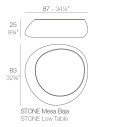Stone Tavolino Vondom dimensioni