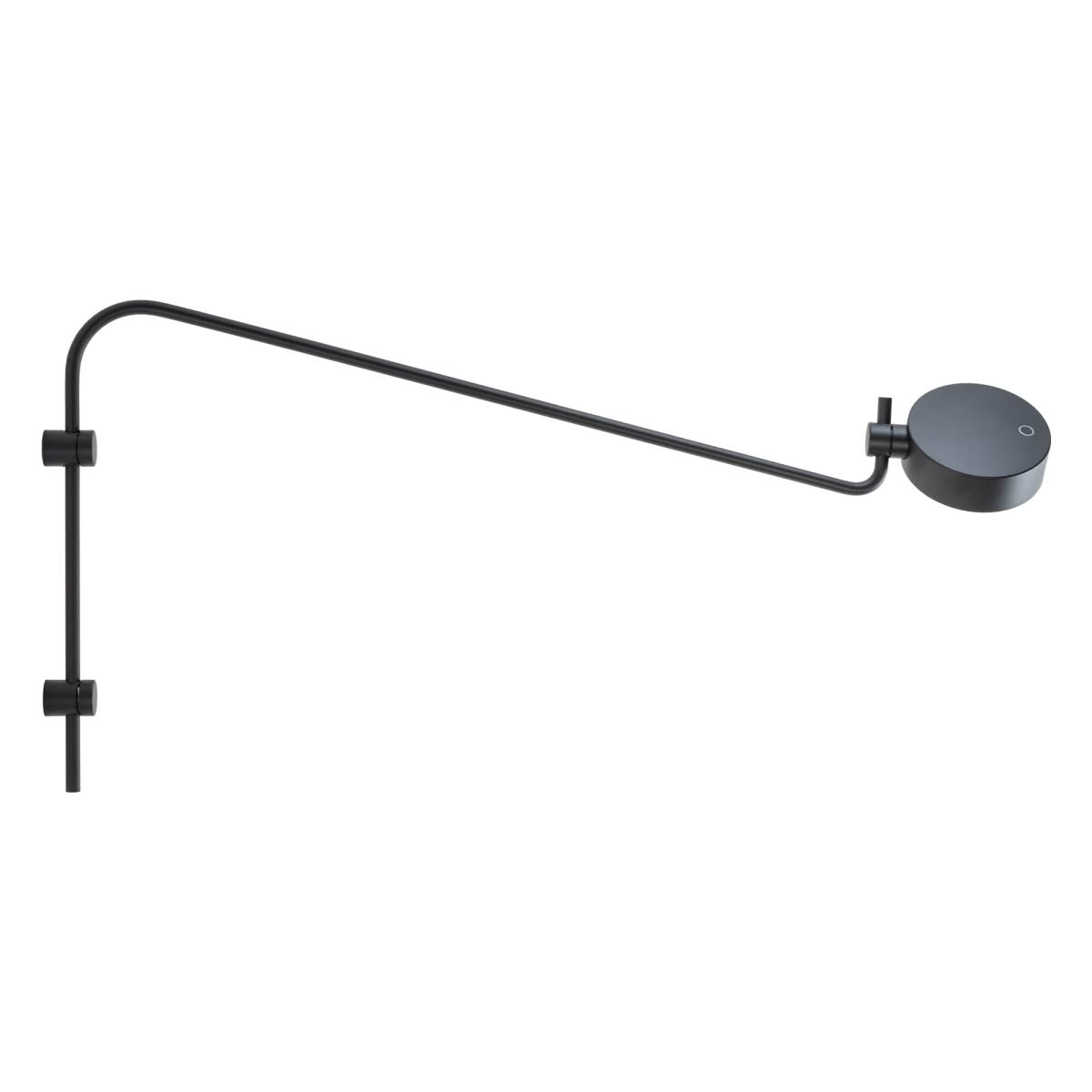 Super O Pro lampada da parete con braccio Nero
