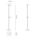 Super O Pro lampada da terra 2 luci Nero Zafferano dimensioni
