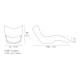 Surf Lettino Vondom dimensioni