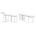 Suspance Credenza 78 Minottiitalia specifiche