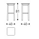 System Sgabello alto Varaschin dimensioni