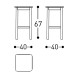 System Sgabello basso Varaschin dimensioni