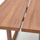 Tavolo Sashi in legno massiccio di teak 220 x 100 cm Kavehome dettaglio