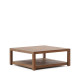 Tavolino da appoggio Sashi in legno massiccio di teak 90 x 90 cm Kavehome vista