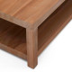 Tavolino da appoggio Sashi in legno massiccio di teak 90 x 90 cm Kavehome dettaglio
