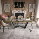 Tavolo Reverse Glass T8094FSG Tonin Casa ambientazione