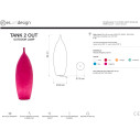 Tank 2 Out lampada da terra In-es.artdesign scheda tecnica