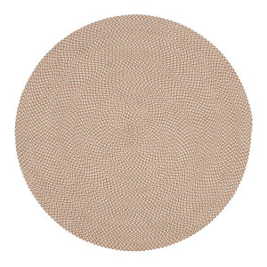 Tappeto rotondo Rodhe 100% PET beige Ø 150 cm