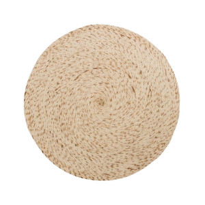 Tappeto rotondo Takashi 100% lana beige Ø 150 cm
