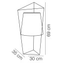 Tatu lampada da tavolo KDLN  dimensioni
