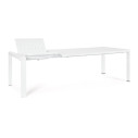 Tavolo allungabile Kiplin 180-240x100 bianco Bizzotto dettaglio