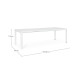 Tavolo allungabile Kiplin 180-240x100 bianco Bizzotto dimensioni