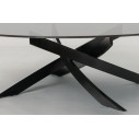 Tavolino Artistico 07.87 Bontempi Casa Base Acciaio Laccato Nero
