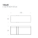 Tavolino Cruz T6878 Tonin Casa dimensioni