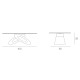 Tavolino Eclipse Target Point dimensioni
