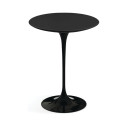 Knoll Saarinen Tavolo Rotondo Tulip Ø 41 H 51-52 Laminato Nero vista