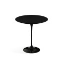 Knoll Saarinen Tavolo Rotondo Tulip Ø 51 H 51-52 Laminato Nero vista