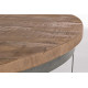 tavolini acciaio legno mango Bizzotto dettaglio