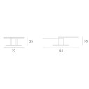 Tavolino Orbital TARGET POINT dimensioni