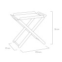 Tavolino pieghevole Simply 2.0 Vesta Home dimensioni