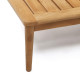 Tavolino Portitxol in legno massiccio di teak 80 x 80 cm Kave Home dettaglio