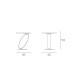 Tavolino Ring Target Point dimensioni