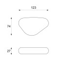 Tavolino Sasso big FS/003/WA Stones dimensioni