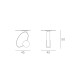Tavolino Trilogy Target Point dimensioni