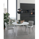 Tavolo Aiace Target Point laminato rustico bianco