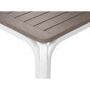Tavolo Alloro 210 Extensible Tortora/Bianco Nardi dettaglio