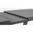 Tavolo allungabile Krion 205-265x103 antracite Bizzotto dettaglio