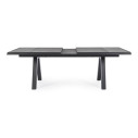 Tavolo allungabile Krion 205-265x103 antracite Bizzotto vista