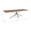 Tavolo allungabile Arkansas 180-260x90 Bizzotto dimensioni