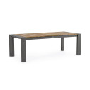 Tavolo allungabile Cameron 228-294x100 antracite Bizzotto vista