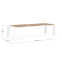 Tavolo allungabile Cameron 228-294x100 bianco Bizzotto dimensioni