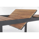 Tavolo allungabile Elias 140/200x90 antracite Bizzotto dettaglio