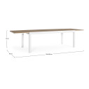 Tavolo allungabile Elias 200/300x95 bianco Bizzotto dimensioni