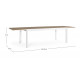 Tavolo allungabile Elias 200/300x95 bianco Bizzotto dimensioni