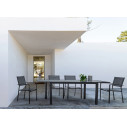 Tavolo allungabile Hilde 140/210x77 antracite Bizzotto ambientazione
