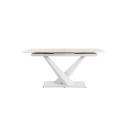 Tavolo allungabile Johannes 160-200x90 bianco Bizzotto vista