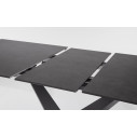 Tavolo allungabile Johannes 160-200x90 nero Bizzotto dettaglio