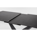 Tavolo allungabile Johannes 160-200x90 nero Bizzotto dettaglio