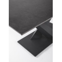 Tavolo allungabile Johannes 160-200x90 nero Bizzotto dettaglio