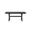 Tavolo allungabile Kenyon 180/240x100 antracite Bizzotto vista