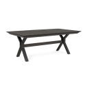 Tavolo allungabile Kenyon 200/300x110 antracite Bizzotto vista