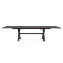 Tavolo allungabile Kenyon 200/300x110 antracite Bizzotto vista